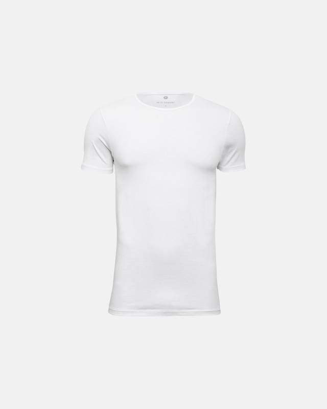 Økologisk bomuld, Undertrøje T-shirt v-neck, Hvid -JBS of Denmark Men