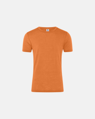 Økologisk uld, T-shirt, Orange -Dovre