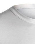 Økologisk bomuld, T-shirt "Rib", Hvid -Dovre