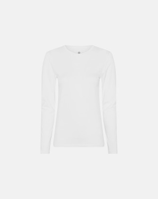 Bambus, Langærmet T-shirt, Hvid -JBS of Denmark Women