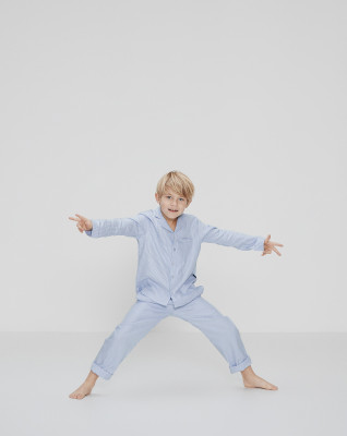 Bambus, Pyjamas, Blå stribet -JBS of Denmark Kids