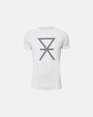 Bambus, T-shirt, Hvid med print -JBS of Denmark Men