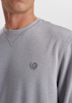 Bambus, Sweatshirt m. logo, Lysegrå -JBS of Denmark Men