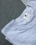 Økologisk bomuld, Langærmet T-shirt "Rib", Lys grå -Dovre
