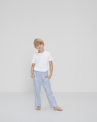 Bambus, Pyjamasbukser, Blå stribet -JBS of Denmark Kids
