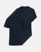 Økologisk bomuld, T-shirt, 9-pack, Navy - Claudio