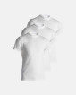3-pack Økologisk bomuld, T-shirt o-hals "Jersey", Hvid - Dovre