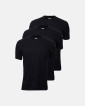 3-pack Økologisk bomuld, T-shirt o-hals "Jersey", Sort -Dovre