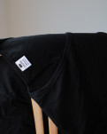 3-pack Økologisk bomuld, T-shirt, v-neck, sort -Dovre