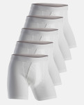 5-pack Økologisk bomuld, Tights m/ gylp "Rib", Hvid -Dovre