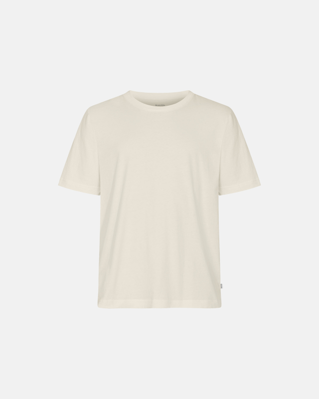 Økologisk bomuld, T-shirt &quot;mid-sleeve&quot;, Cremehvid