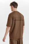 100% økologisk bomuld, T-shirt, Brun -Resteröds