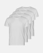 Bambus, T-shirt, 4-pack, Hvid - Resteröds