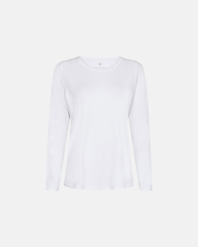 Bambus, Langærmet t-shirt, Hvid -JBS of Denmark Women