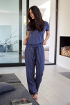 100% økologisk bomuld, Pyjamasbukser, Blå -JBS of Denmark Women