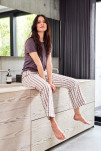 100% økologisk bomuld, Pyjamasbukser, Brun -JBS of Denmark Women