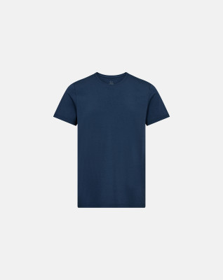 Bambus, T-shirt O-neck, Blå -Dovre