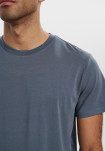 Bambusviskose, T-shirt o-neck, Grå -Resteröds