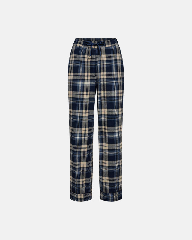 100% Økologisk bomuld, Pyjamasbukser i flannel, Ternet -JBS of Denmark Women